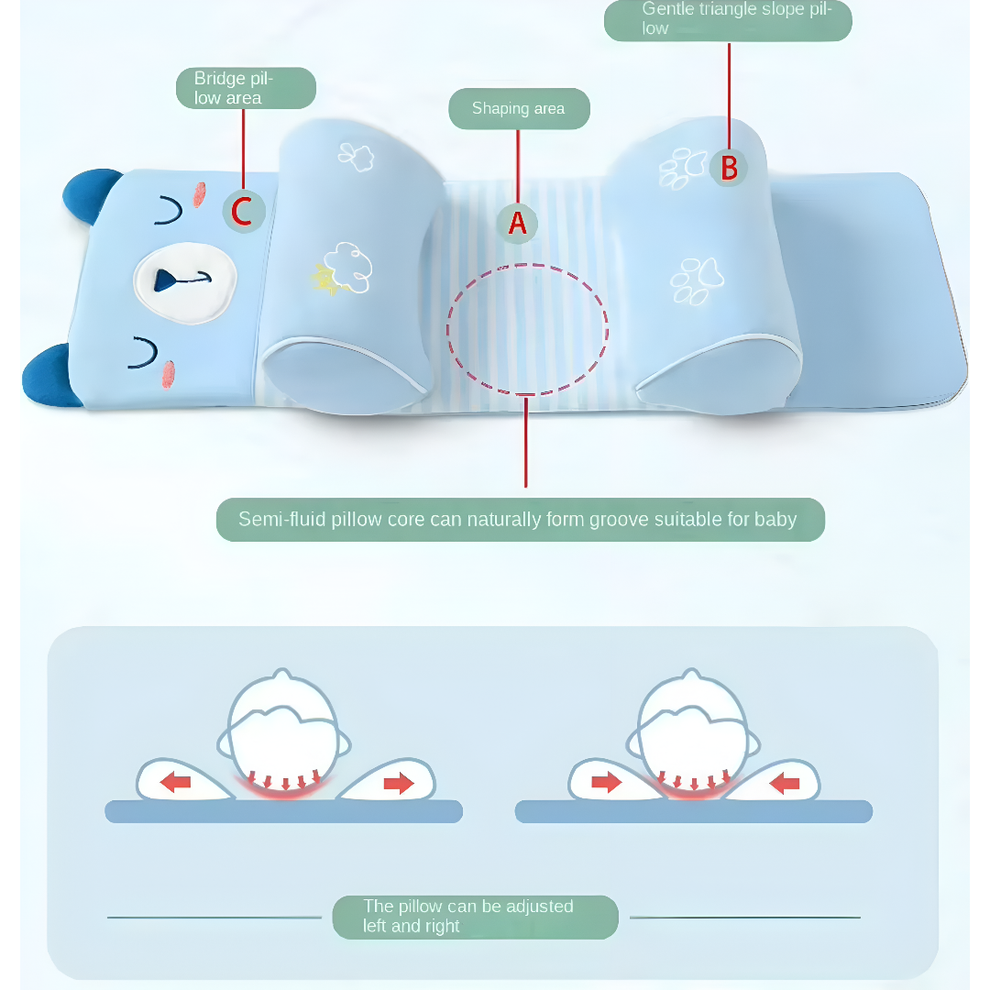 Protect Baby's Head Shape - Soft & Safe Pillow