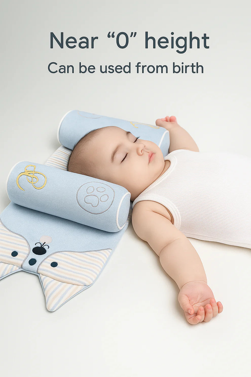 Protect Baby's Head Shape - Soft & Safe Pillow